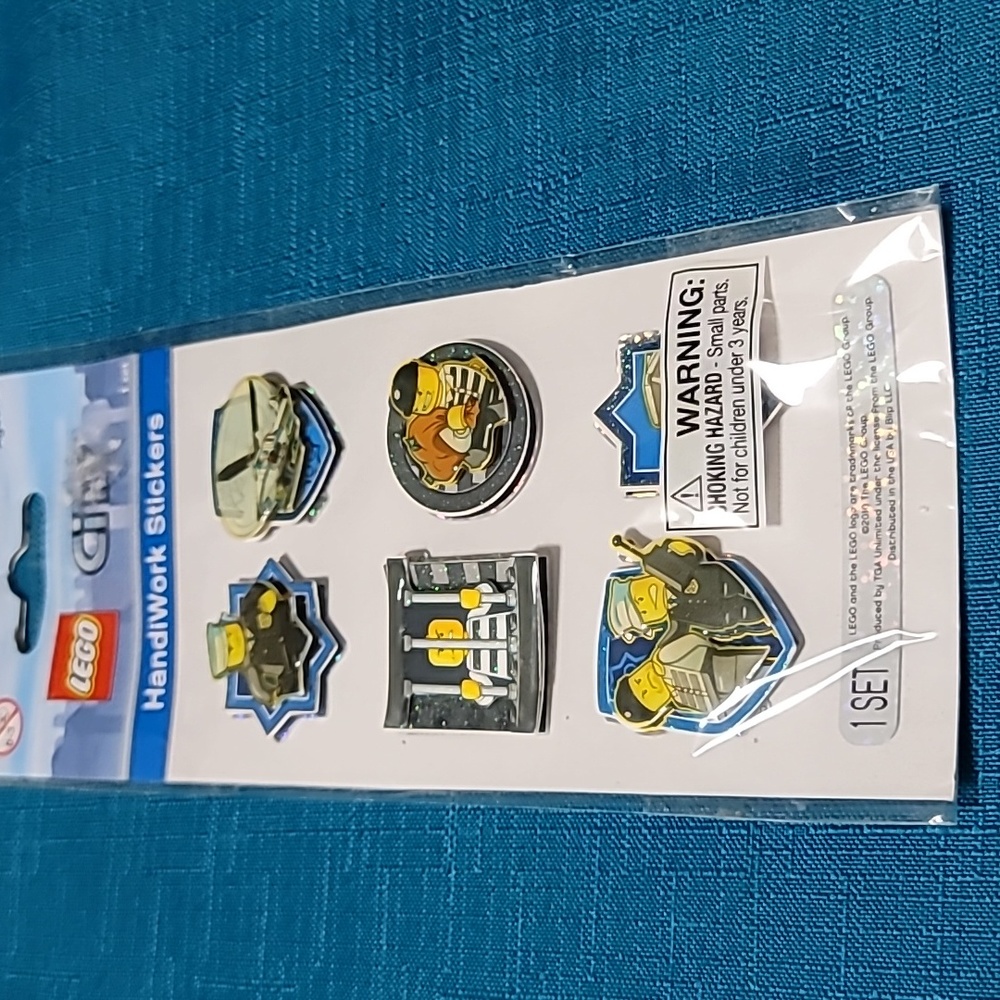 Lego City Jail 3D Handiwork Stickers NIP